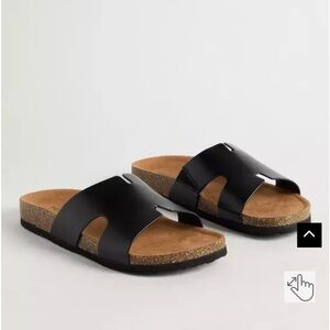 H- Band Footdbed Slide Sandals for Women